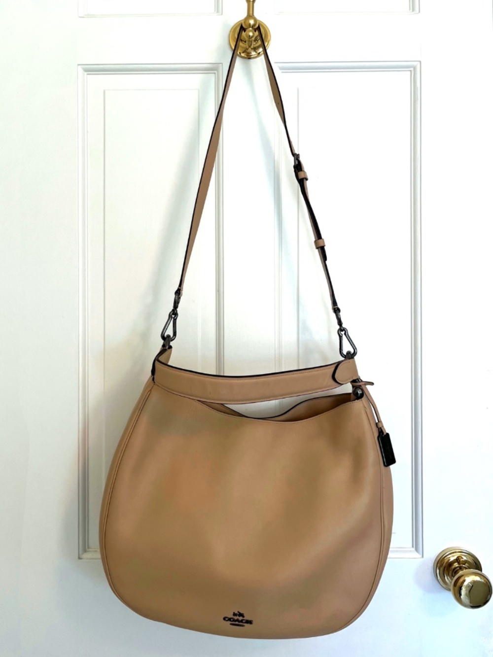 Vintage Coach Tan Leather Convertible Shoulder/Hobo Bag – Y2K
